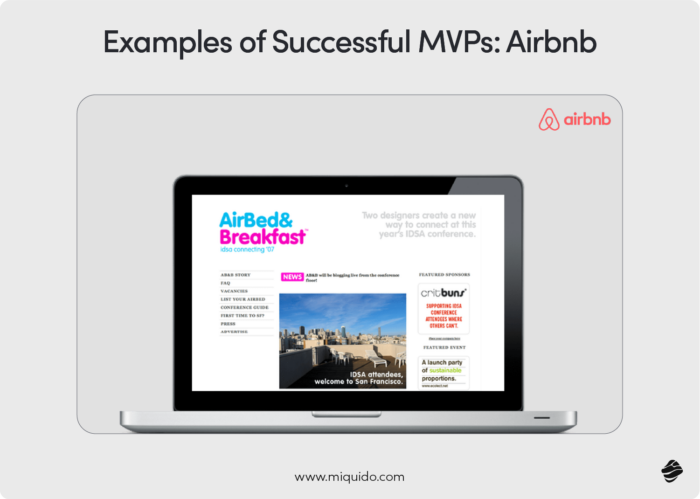 Examples of Successful MVPs- Airbnb