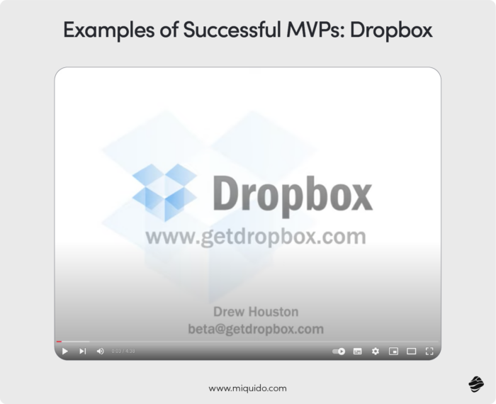 Examples of Successful MVPs- Dropbox