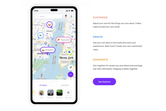 YouMap example of AI features