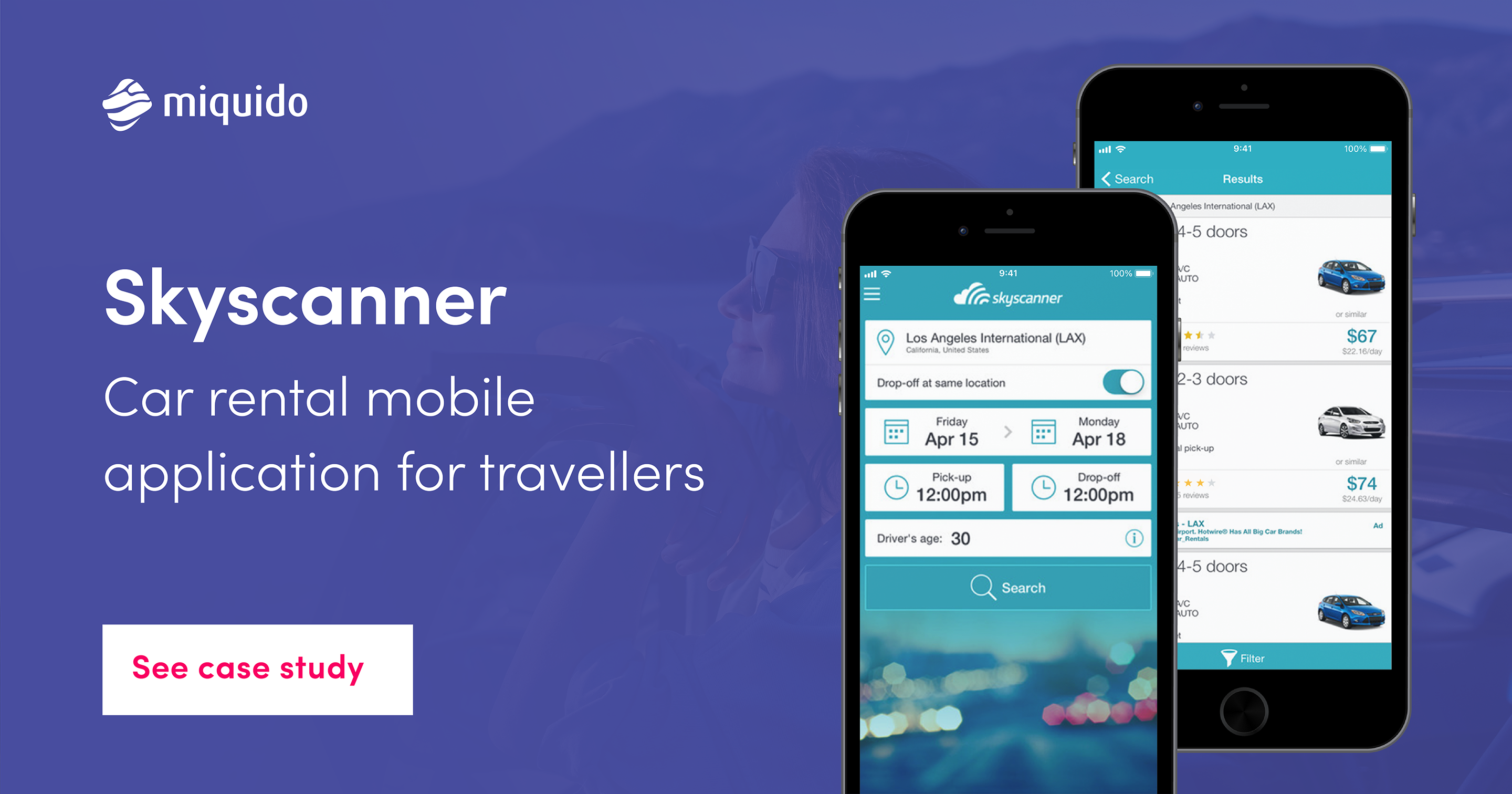 Travel App Development Skyscanner Car Rental Miquido