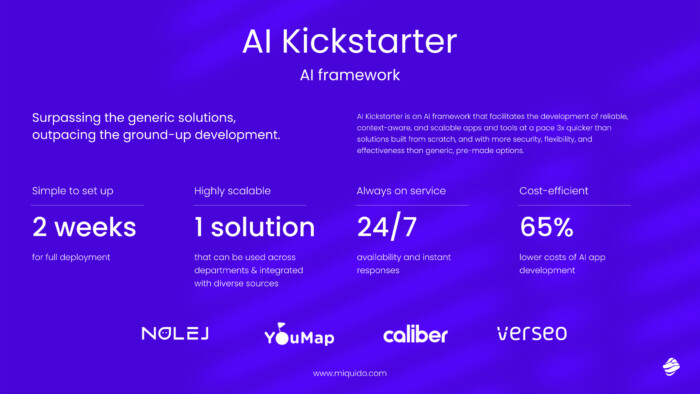 AI Kickstarter: AI framework by Miquido