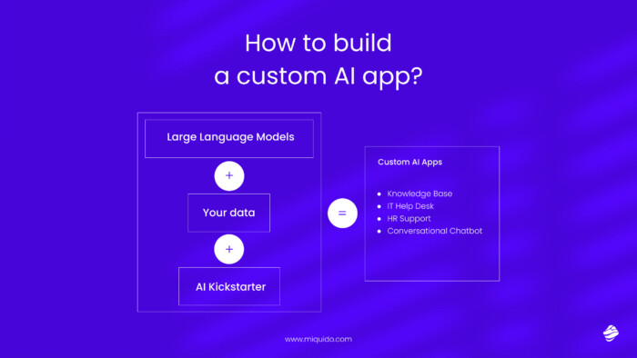 How to build a custom AI app?