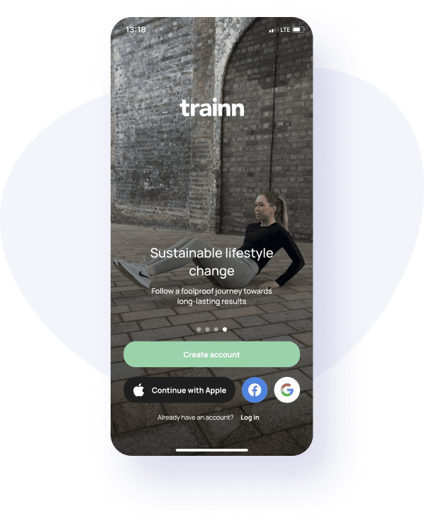 Train mobile app homepage