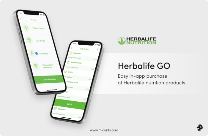 Herbalife mcommerce example