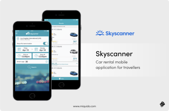 Example of Bespoke Software Development Skyskaner