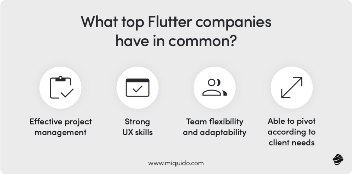 What Top Flutter Companies have in common?