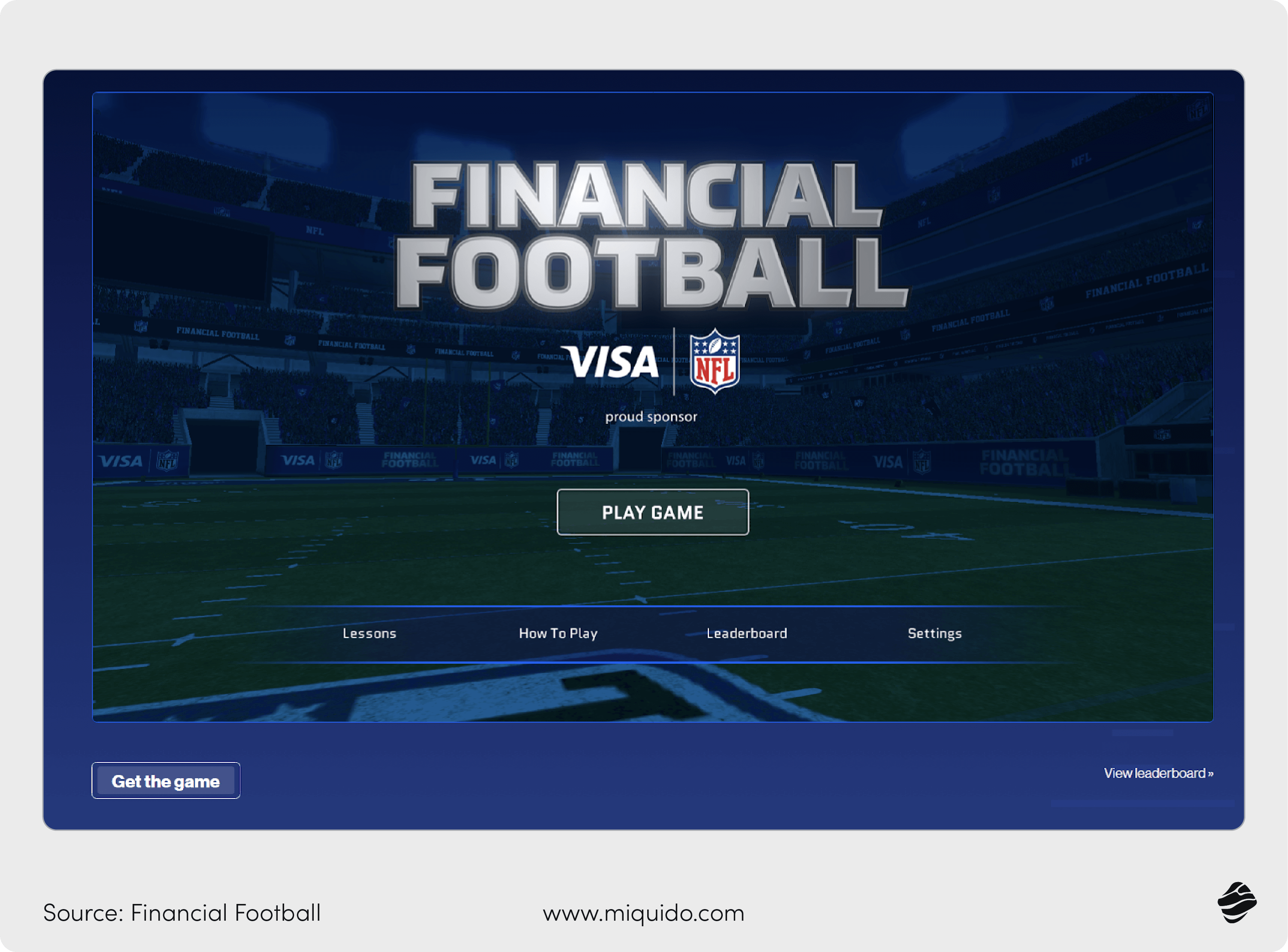 Financial Football example