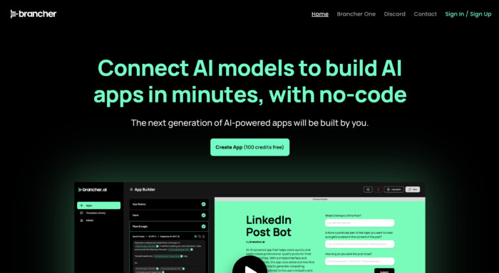 Brancher AI website - best langchain alternatives