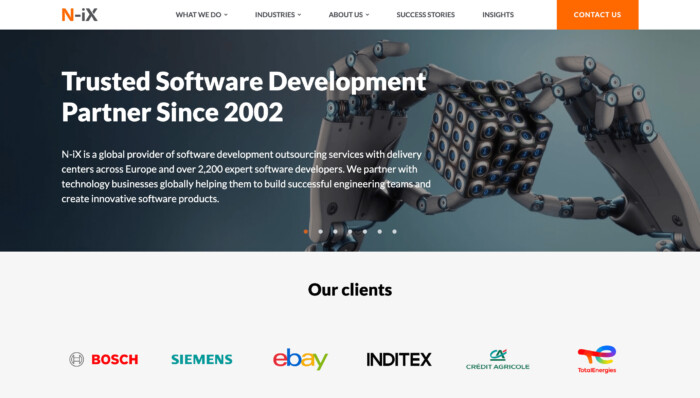 n ix - top manufacturing software development companies