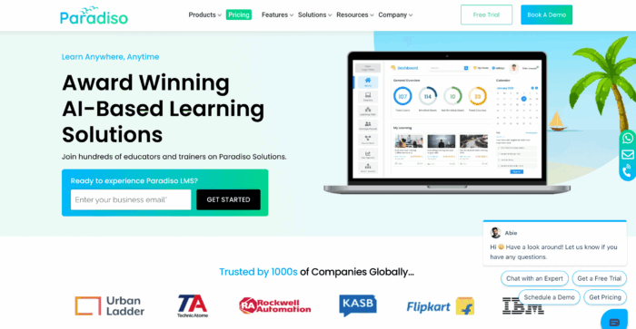 paradiso lms learning management system