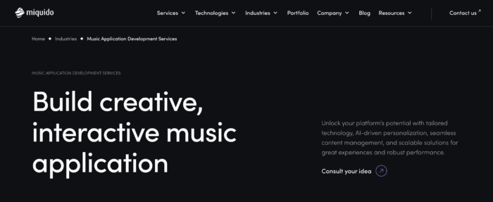 miquido music app development company